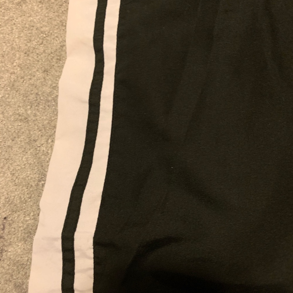 Black with white stripes sides wind pants - Picture 2 of 2
